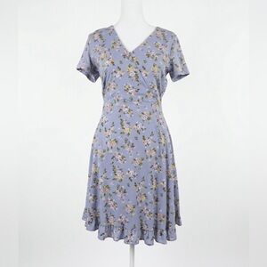 SO Lavender Floral Midi Dress, Medium
